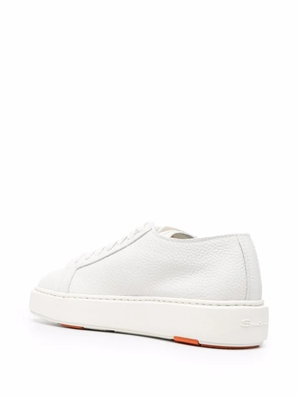 Santoni White Low Top Sneakers - Image 3