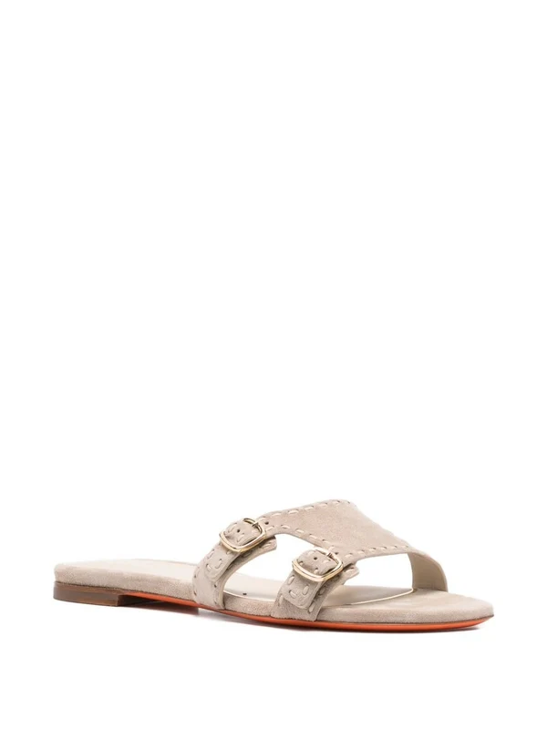 Santoni Beige Slides - Image 2