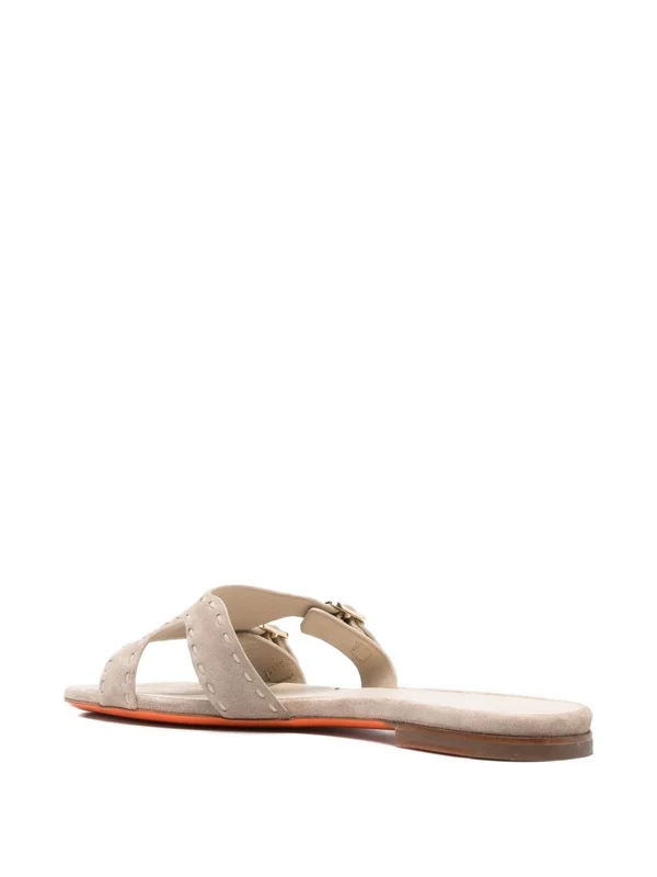 Santoni Beige Slides - Image 3