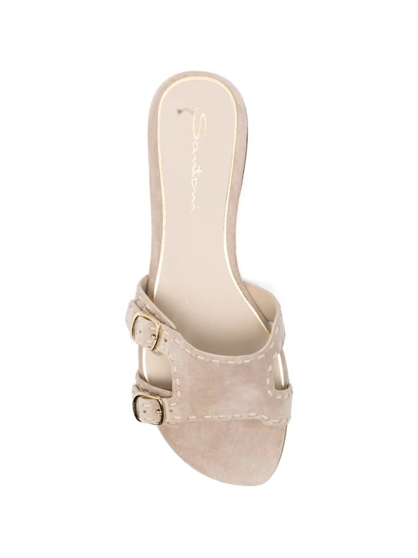 Santoni Beige Slides - Image 4
