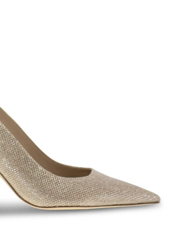 Stuart Weitzman Gold Slingback Heels - Image 2