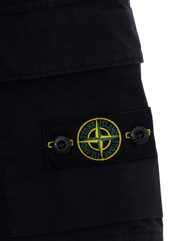 Stone Island  Navy Shorts - Image 3