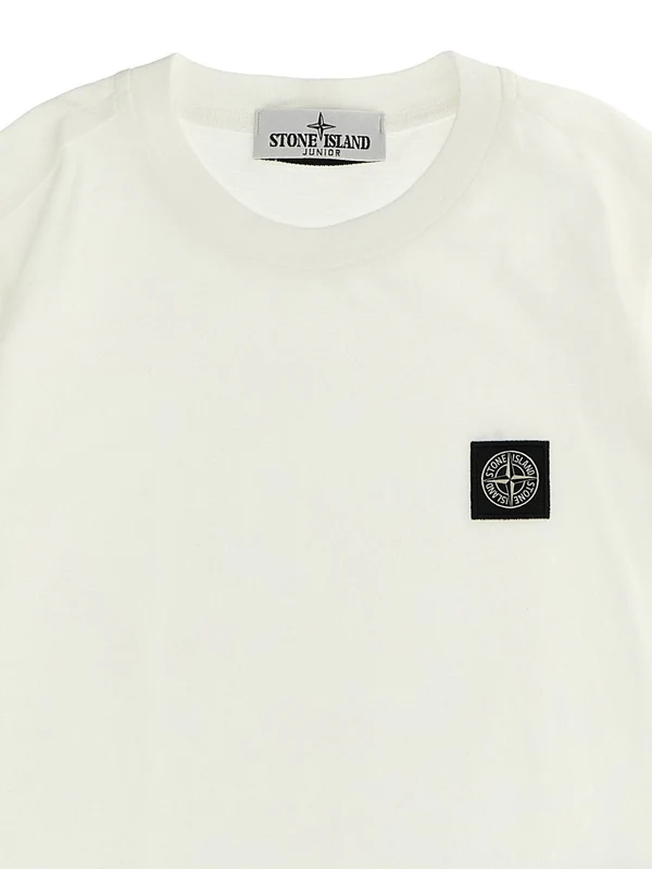 Stone Island  White Half Sleeve - Image 2
