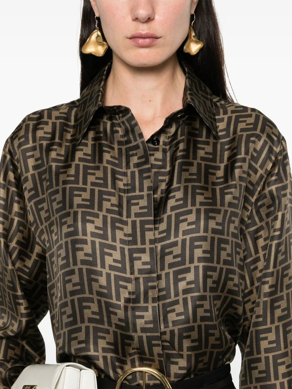 Fendi Brown Shirts - Image 2