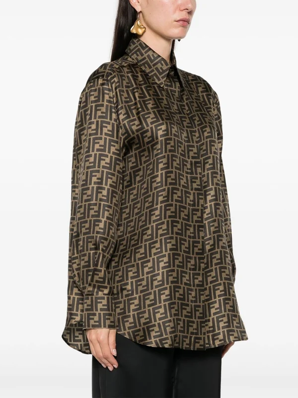 Fendi Brown Shirts - Image 3