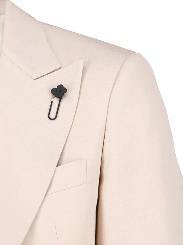 Lardini Ivory Tailored Jackets - Image 3