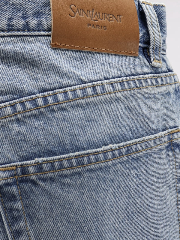 Saint Laurent Blue Denim Pants - Image 3