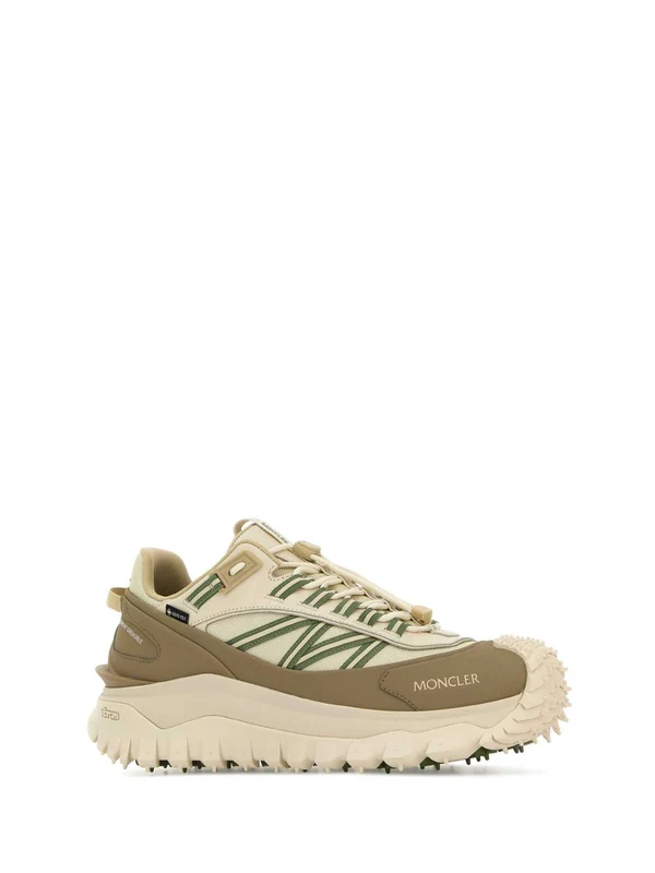 Moncler Beige Low Top Sneakers - Image 2