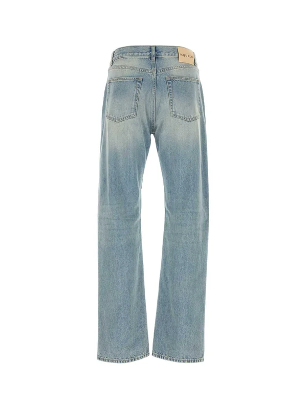 Alexander Mcqueen Blue Denim Pants - Image 2
