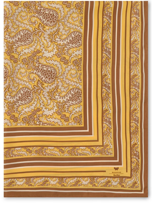 Weekend Max Mara Brown Silk Mufflers - Image 2
