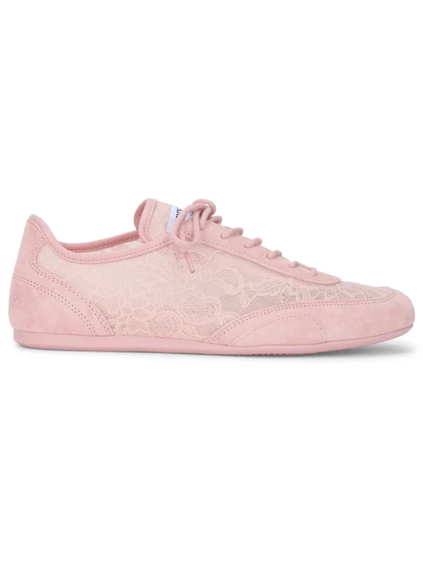 Jimmy Choo Pink Low Top Sneakers - Image 2