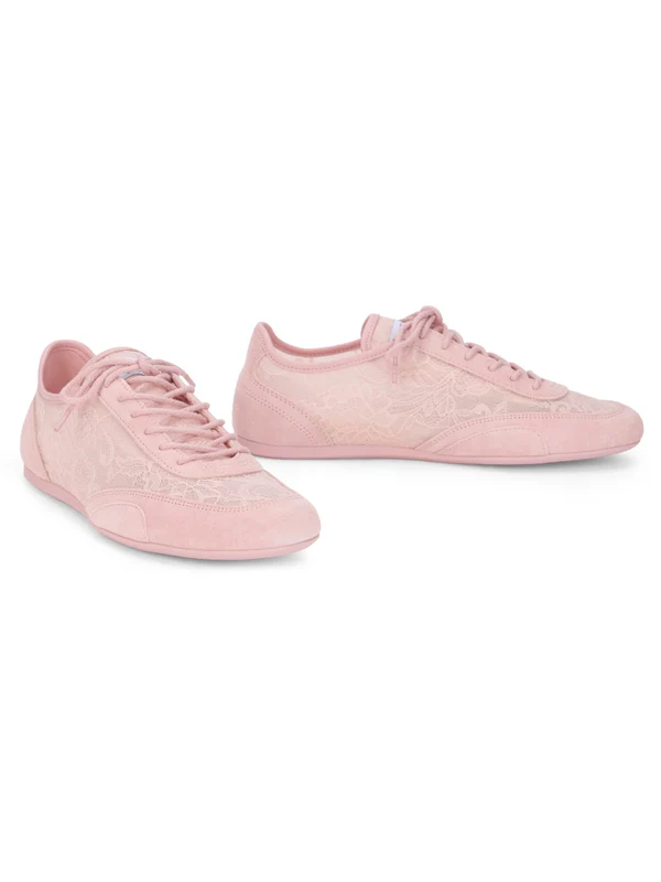 Jimmy Choo Pink Low Top Sneakers - Image 3