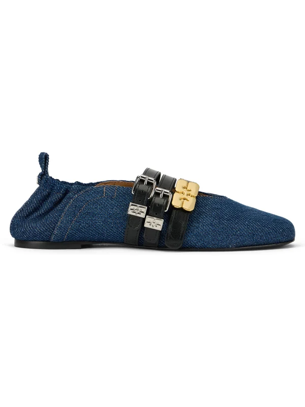 Ganni Blue Flat Shoes - Image 2