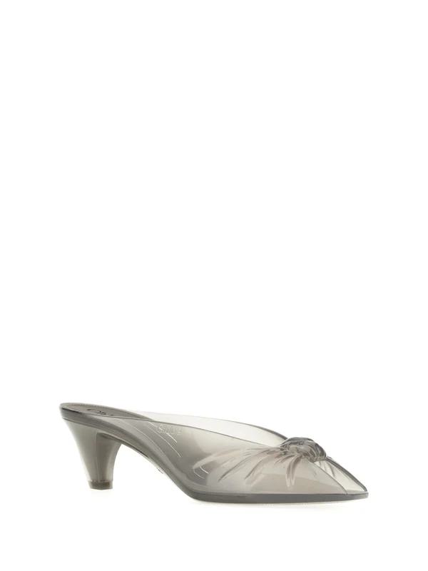 Chloe Grey Sandal Heels - Image 2