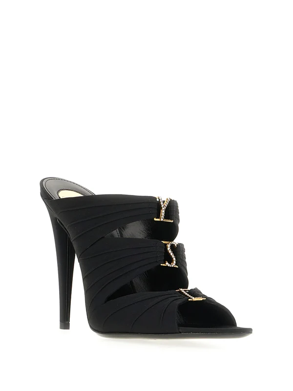 Saint Laurent Black Sandal Heels - Image 2