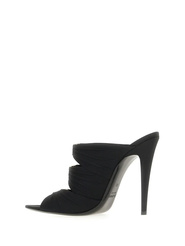 Saint Laurent Black Sandal Heels - Image 3