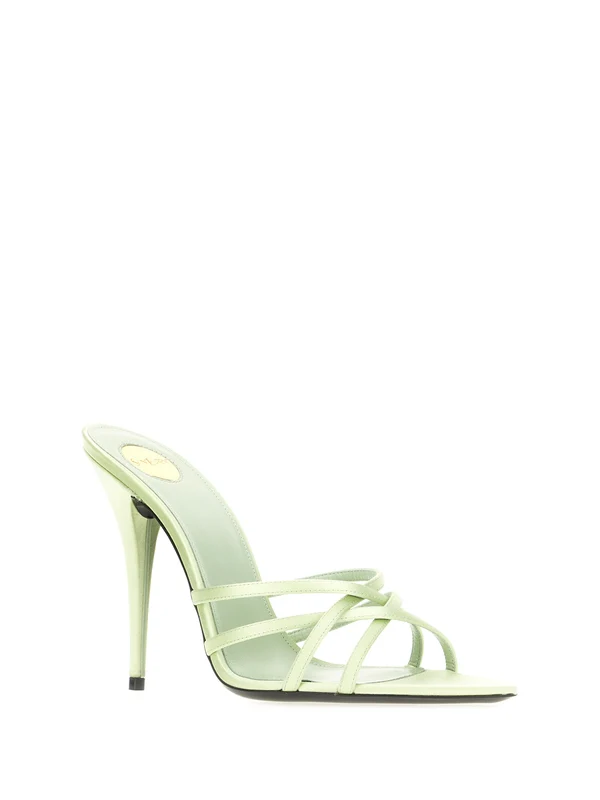 Saint Laurent Green Sandal Heels - Image 2