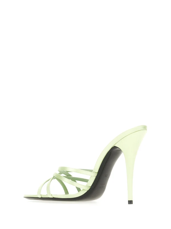 Saint Laurent Green Sandal Heels - Image 3