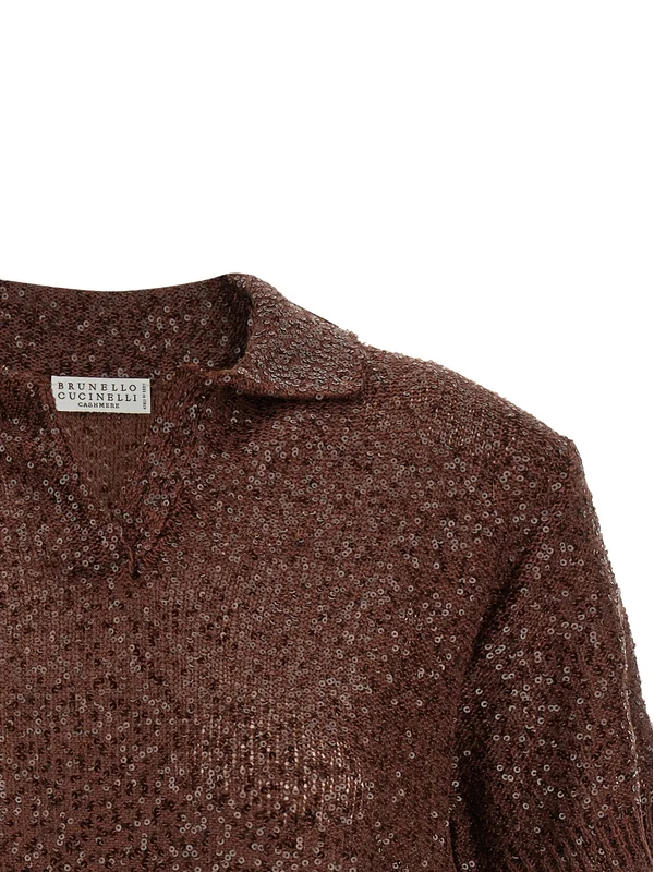 Brunello Cucinelli Brown Polo Shirts - Image 3