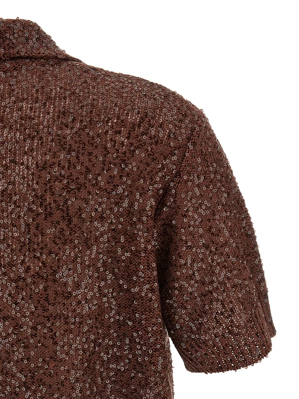 Brunello Cucinelli Brown Polo Shirts - Image 4