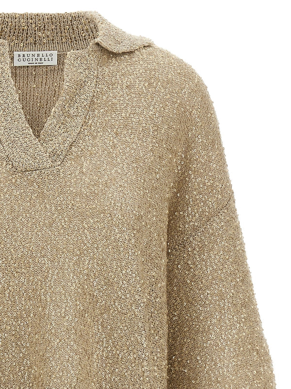 Brunello Cucinelli Beige Polo Shirts - Image 3