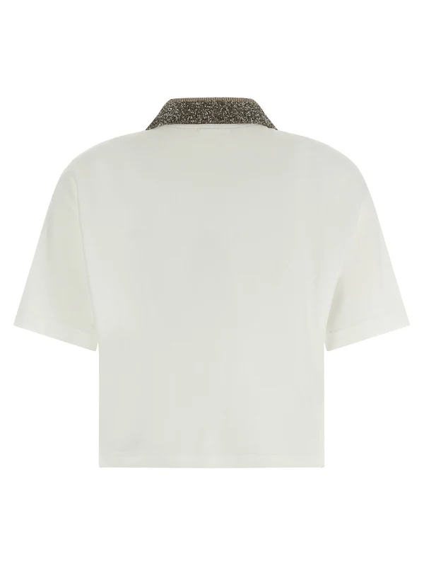 Brunello Cucinelli White Polo Shirts - Image 2