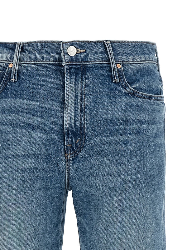 Mother Blue Denim Pants - Image 3