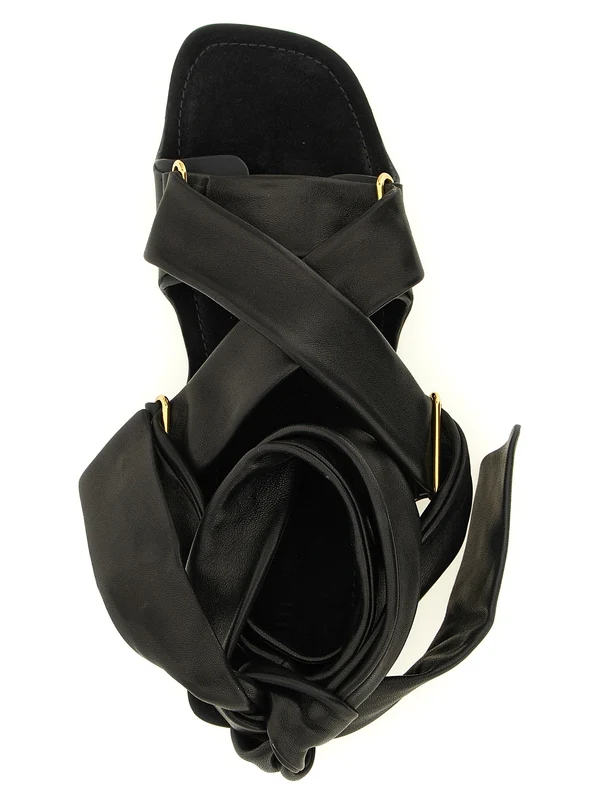 Khaite Black Sandals - Image 4