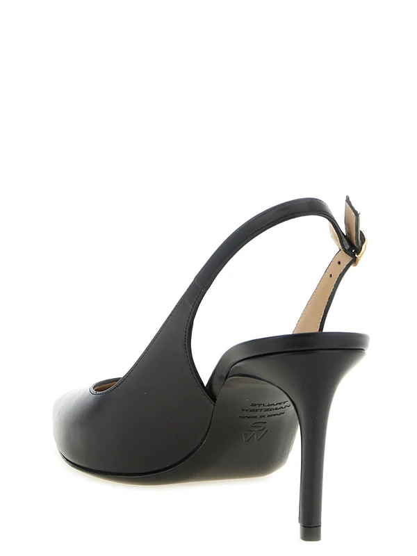 Stuart Weitzman Black Slingback Heels - Image 3