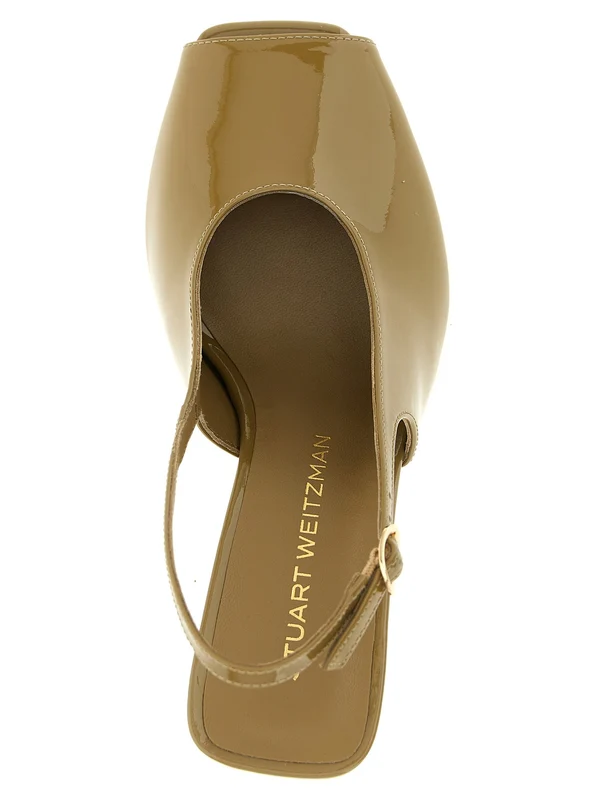 Stuart Weitzman Green Slingback Heels - Image 4