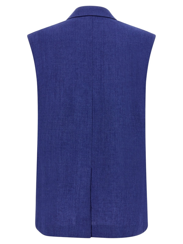 Max Mara Studio Blue Vests - Image 2