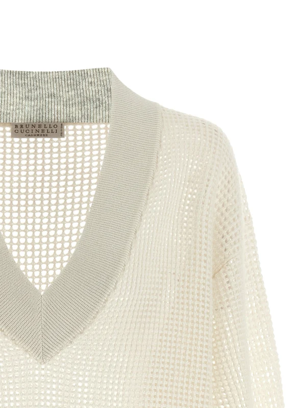 Brunello Cucinelli Ivory Knitted - Image 3