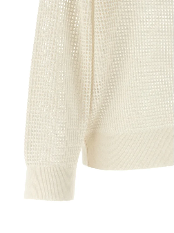 Brunello Cucinelli Ivory Knitted - Image 4