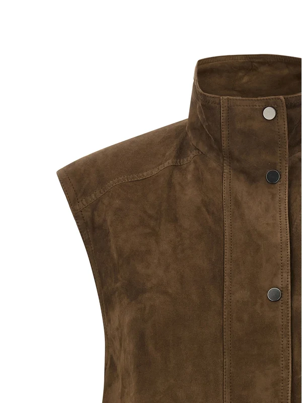 Brunello Cucinelli Brown Vests - Image 3