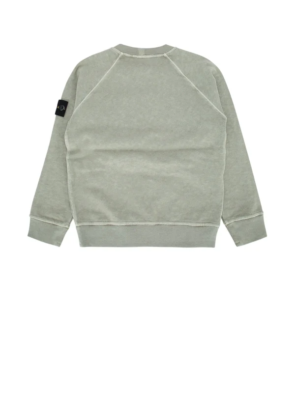 Stone Island Kids Green Sweatshirts - Image 2