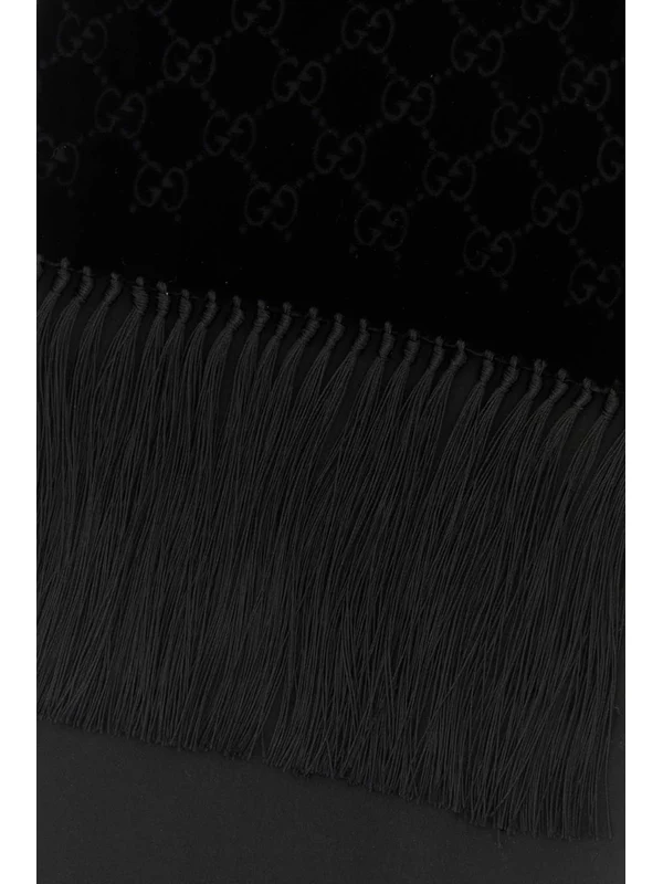 Gucci Black Wool Mufflers - Image 2