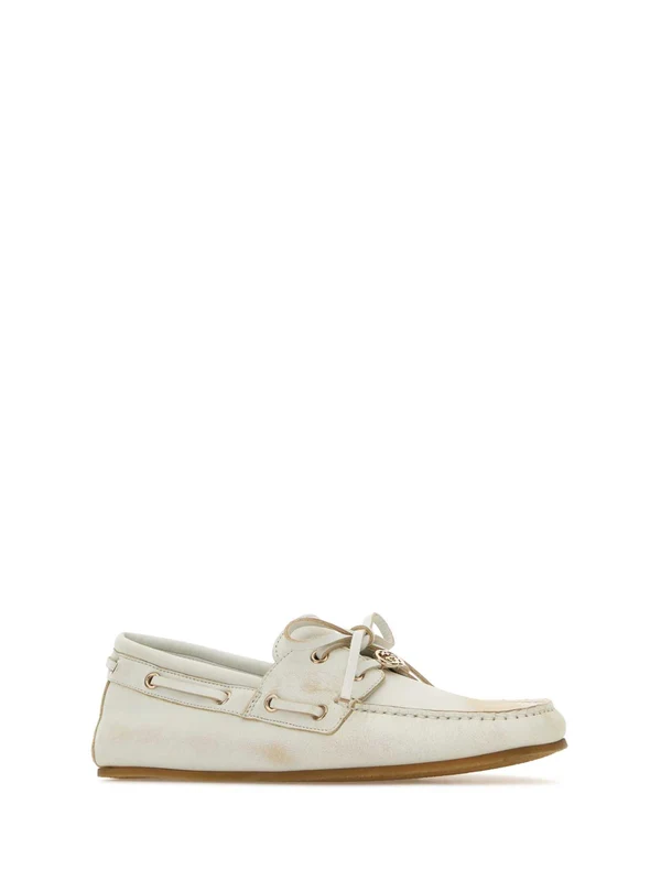 Gucci White Loafers - Image 2