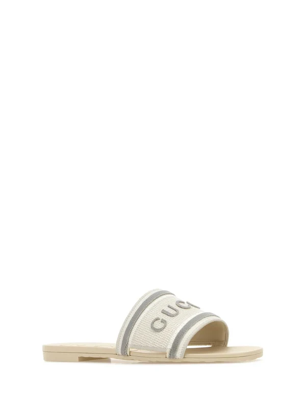 Gucci White Slides - Image 2