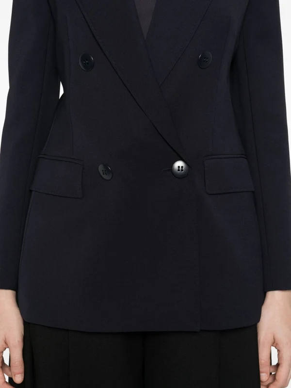 Max Mara Studio Navy Tailored Jackets - Image 4