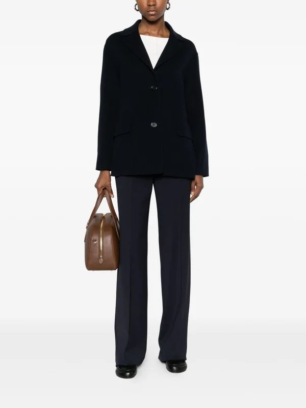 Max Mara Studio Navy Trousers - Image 2