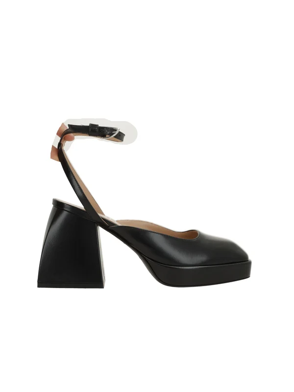 Nodaleto Black Sandal Heels - Image 2