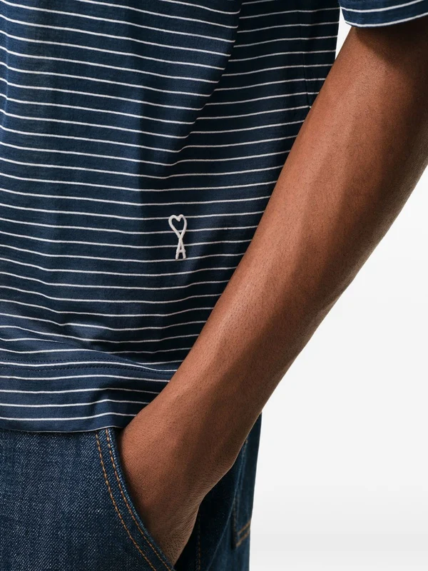 Ami Striped Polo Shirts - Image 3