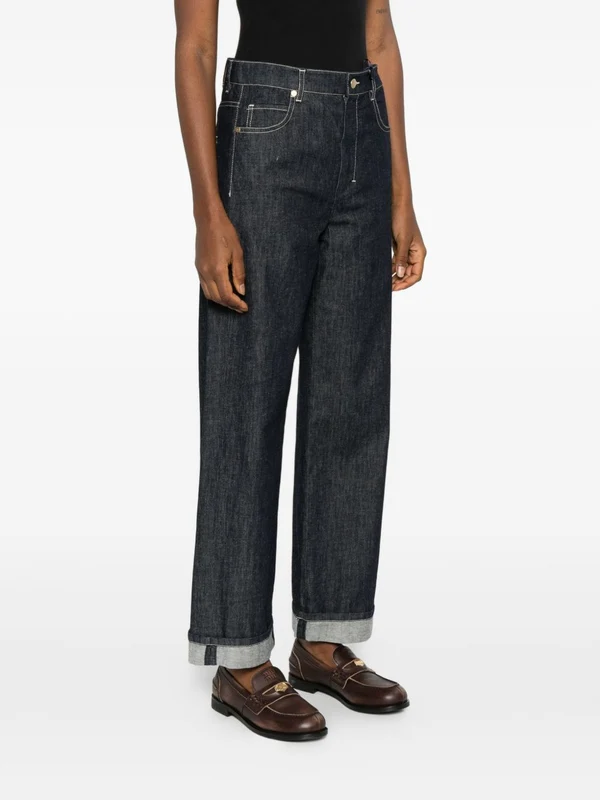 S Max Mara Blue Denim Pants - Image 2