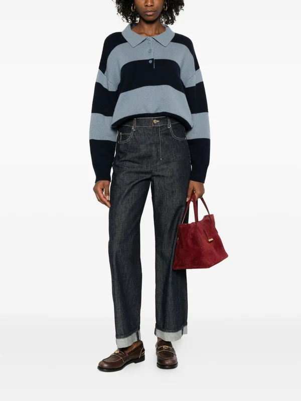 S Max Mara Blue Denim Pants - Image 4