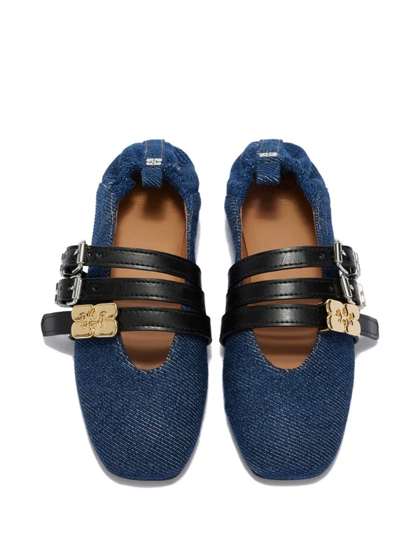 Ganni Blue Flat Shoes - Image 3