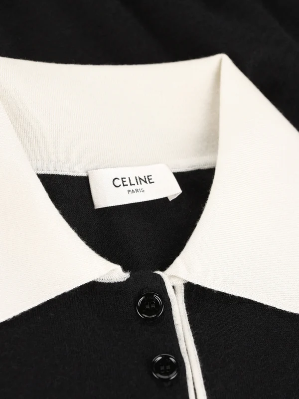 Celine Black Polo Shirts - Image 3
