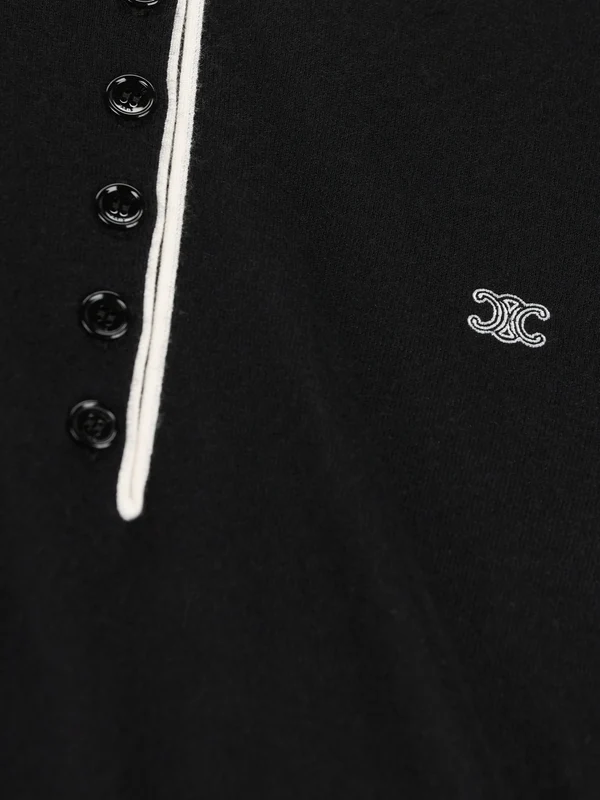 Celine Black Polo Shirts - Image 4
