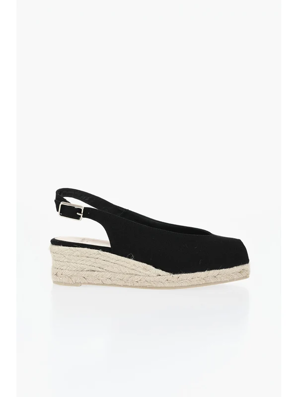 Castañer Black Slingback Heels - Image 4