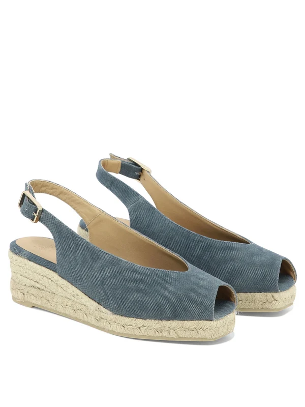 Castañer Blue Slingback Heels - Image 4