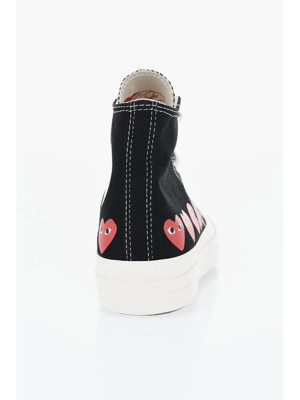 Comme Des Garcons Black High Top Sneakers - Image 4